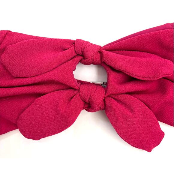 MinkPink Bandeau Bikini Top Fuchsia Pink Size Medium NWT - Picture 3 of 4